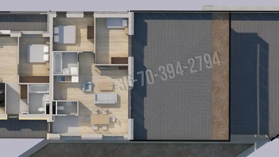 eladó új építésű téglalakás, Oroszlány